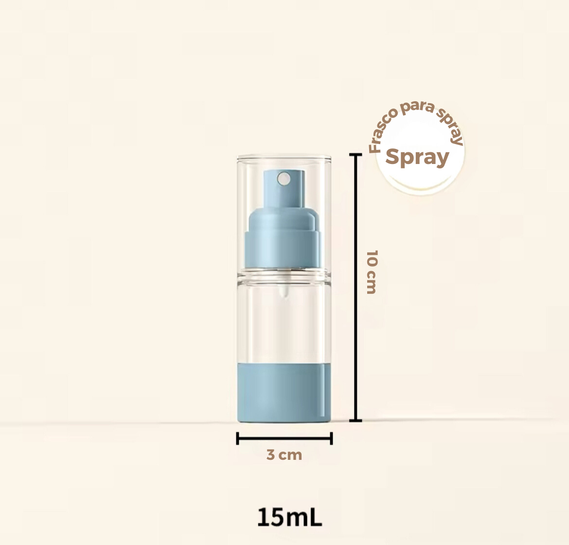 Nordic Touch - Spray Portátil de Viagem para Cosméticos