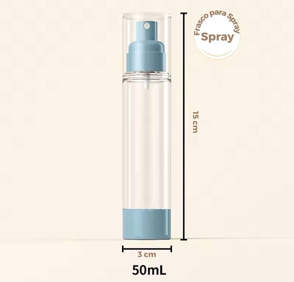 Nordic Touch - Spray Portátil de Viagem para Cosméticos