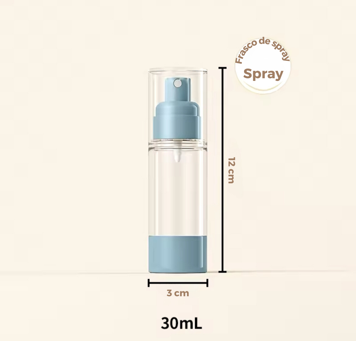 Nordic Touch - Spray Portátil de Viagem para Cosméticos