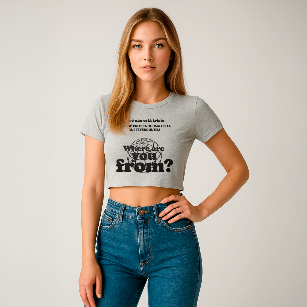 Cropped Travel Mood On - Shop Viagem