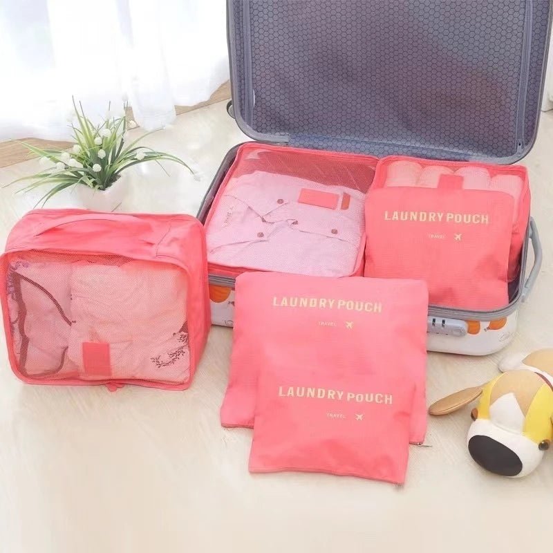 Kit Bolsas Organizadoras Para Mala de Viagem - 6 pçs - Shop Viagem