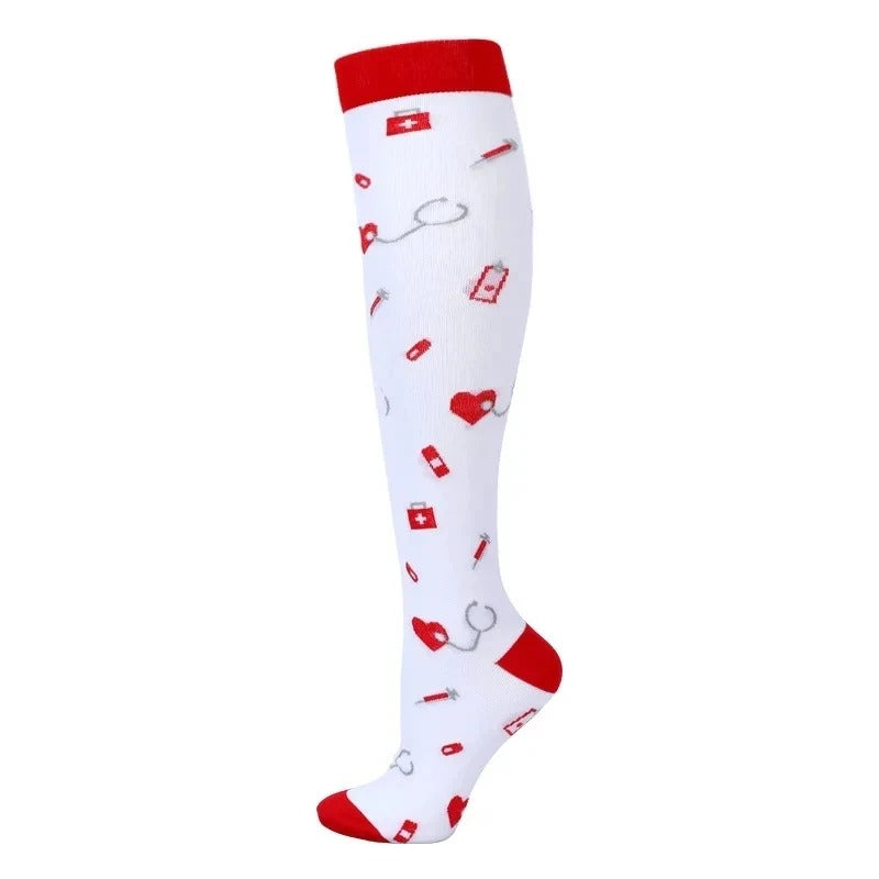 VenaLeve – Meia de Compressão Graduada 20–30mmHg para Viagem e Pernas Leves