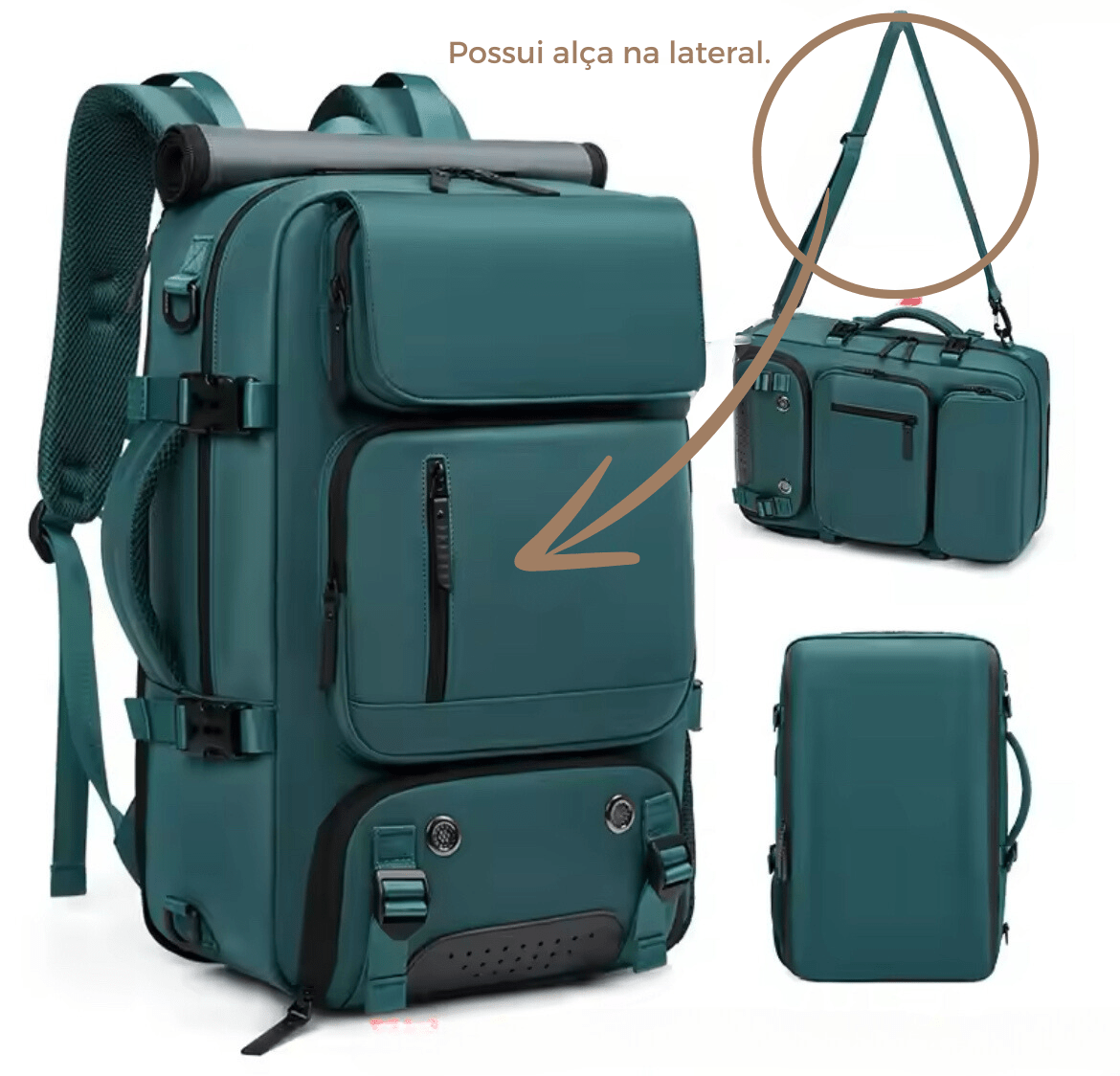 TravelMaster - Mochila de Viagem Feminina Impermeável - Shop Viagem