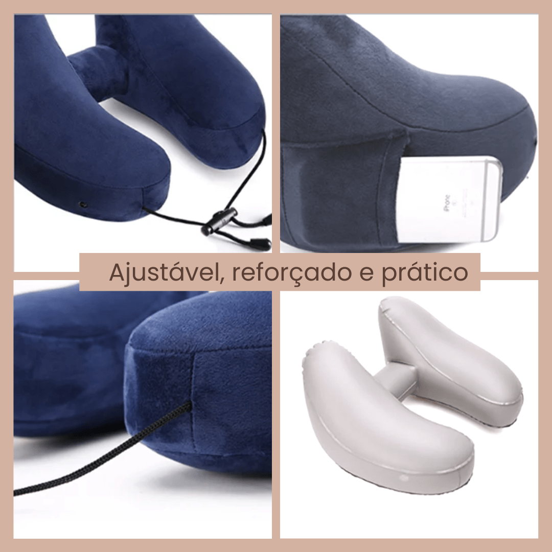 Travesseiro para Pescoço ComfyNeck em Formato H com Capuz - Shop Viagem