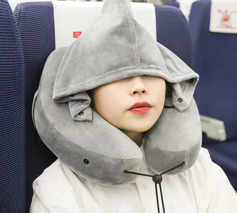 Travesseiro para Pescoço ComfyNeck em Formato H com Capuz - Shop Viagem