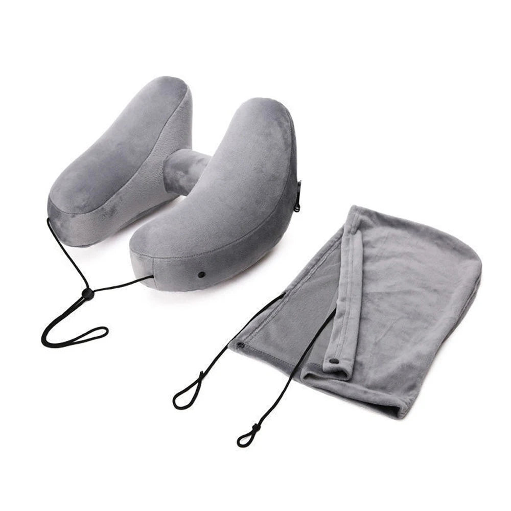 Travesseiro para Pescoço ComfyNeck em Formato H com Capuz - Shop Viagem