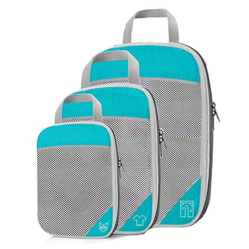 Kit 6 Bolsas Organizadoras De Compressão Para Malas De Viagem - Shop Viagem