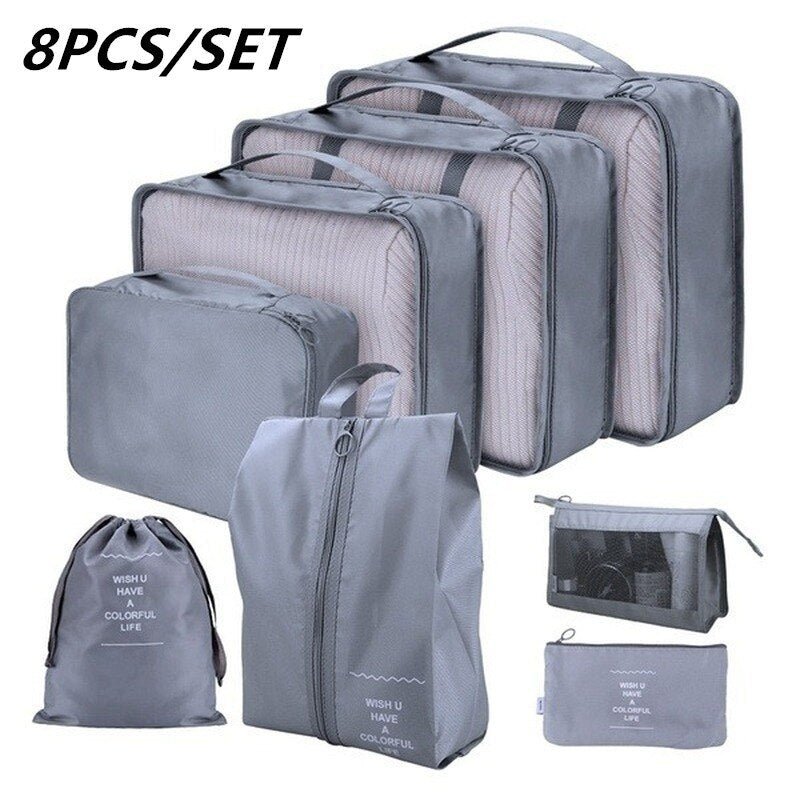 Kit Bagtravel - 08 Bolsas Organizadoras - Shop Viagem