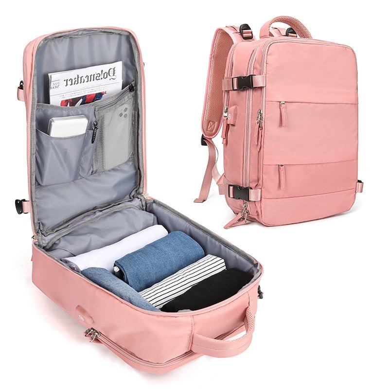 TravelDream - Mochila de Viagem Grande Feminina À Prova D'Água - Shop Viagem
