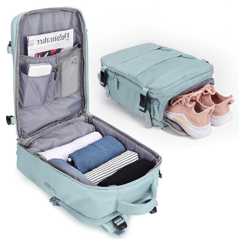 TravelDream - Mochila de Viagem Grande Feminina À Prova D'Água - Shop Viagem