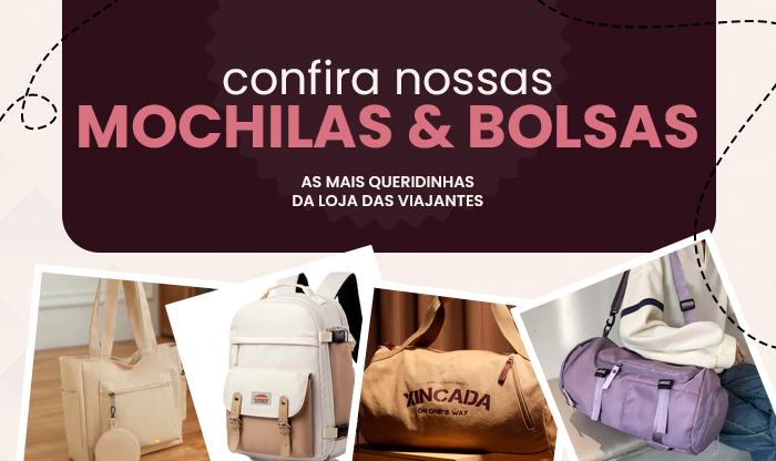 Categorias das melhores mochilas e bolsas para viagem