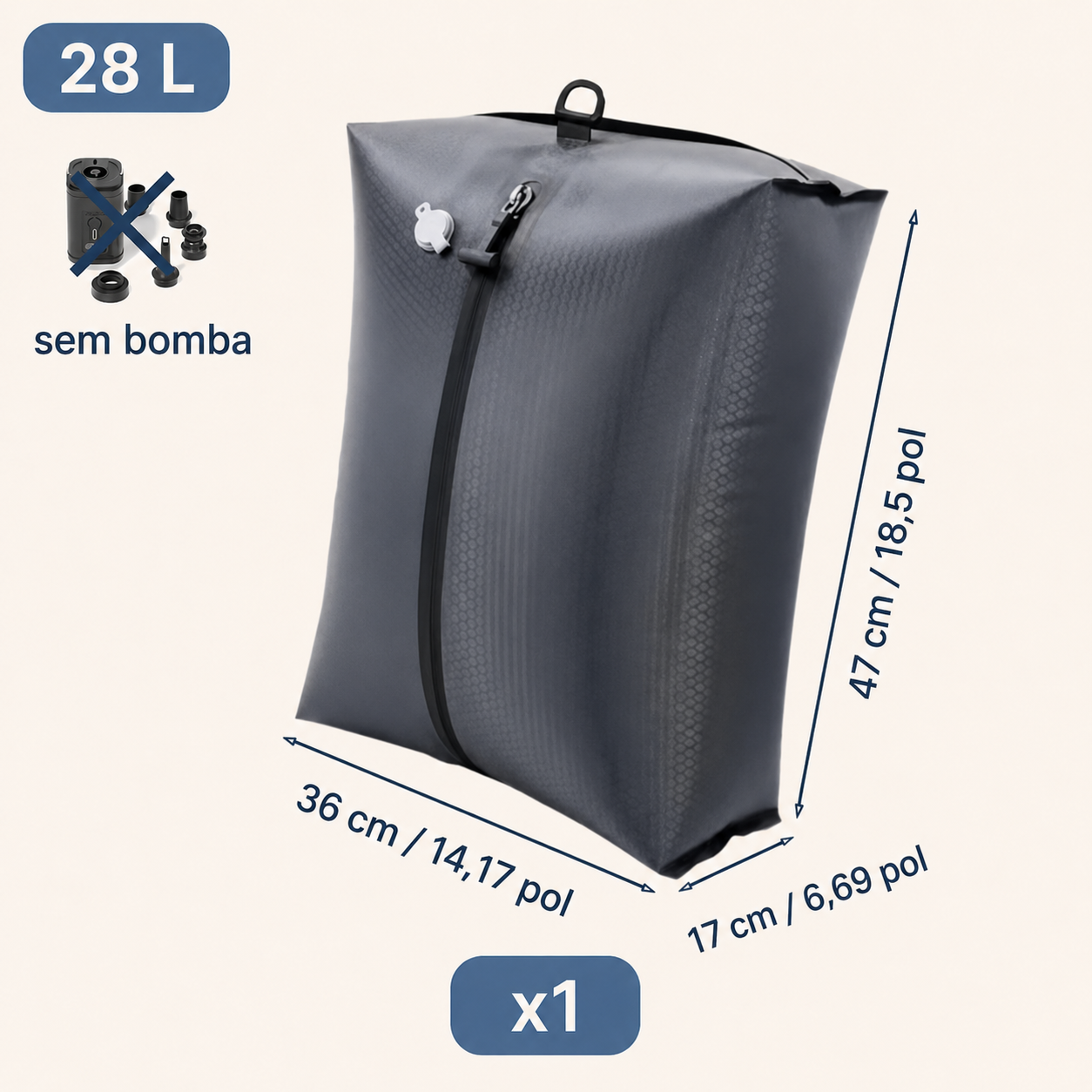 AeroVac – Sacos a Vácuo para Viagem + Bomba de Sucção