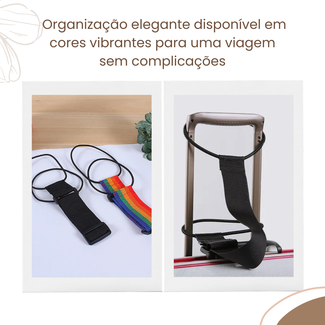 Cinto Elástico BagStrap para Bagagem com Alça Ajustável