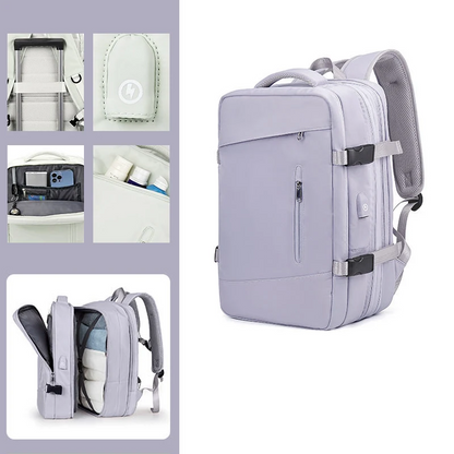 Mochila de Viagem Multiuso TravelTech - Carga USB