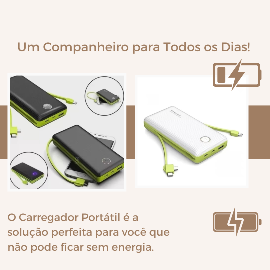 Carregador Portátil Power Bank 20000mah