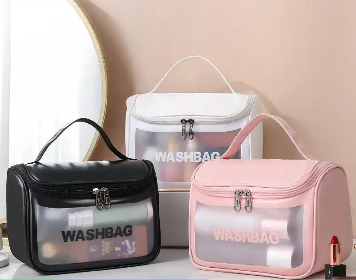 Bolsa Necessarie Transparente  Impermeável - WashBag