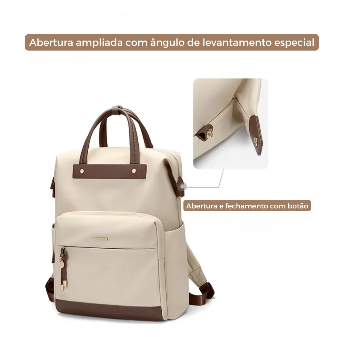 Mochila Feminina Elegante - Laptop 15.6