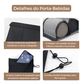 Porta-Bebidas de Viagem Durável - Compatível com Todas Alças de Mala