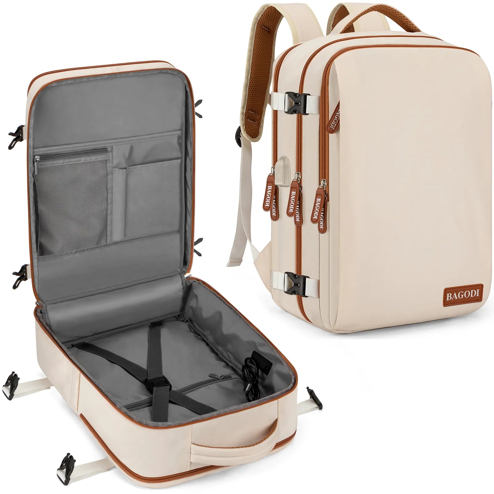 Mochila Multifuncional TravBag com Carregamento USB