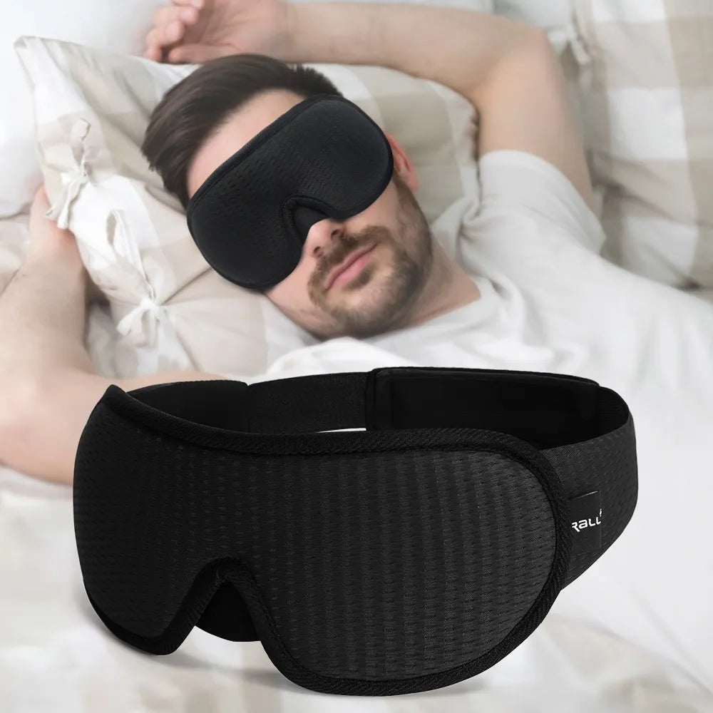 Máscara de Sono 3D SleepDream para Viagens + Brinde Antirruído de Ouvido