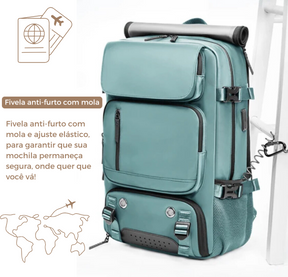 TravelMaster- Mochila de Viagem Feminina Impermeável