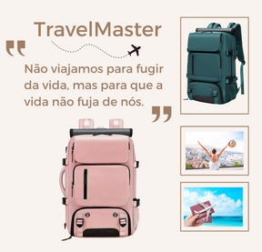 TravelMaster- Mochila de Viagem Feminina Impermeável