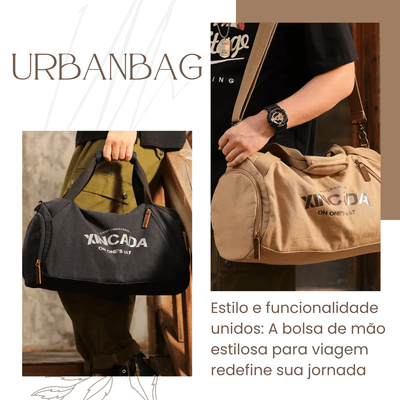Bolsa de Mão UrbanBag em Lona Espaçosa Multifuncional - Shop Viagem