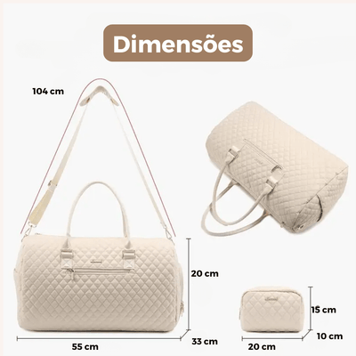 Bolsa de Viagem Feminina com Necessaire - Shop Viagem
