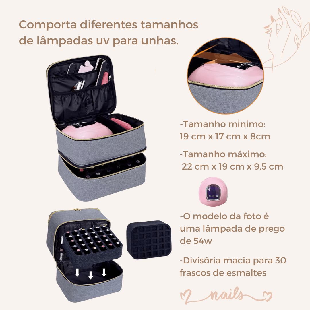 Bolsa Organizadora de Acessórios com camada dupla - Shop Viagem
