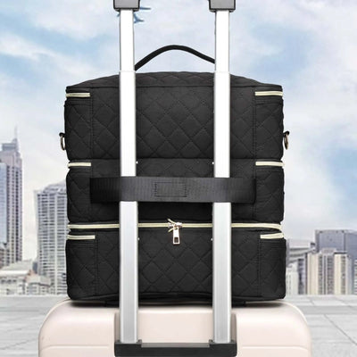Bolsa organizadora de cosméticos com três camadas - Shop Viagem