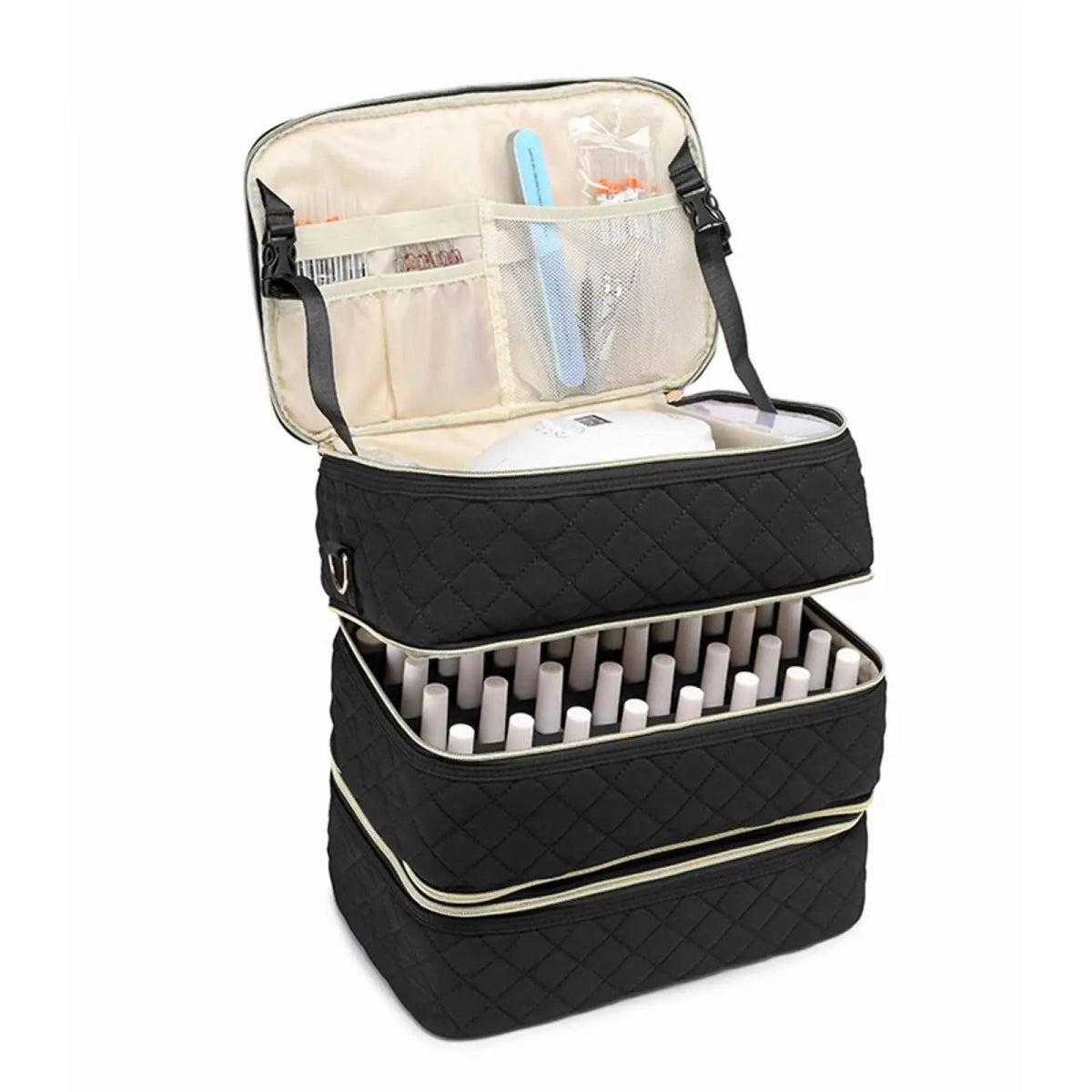 Bolsa organizadora de cosméticos com três camadas - Shop Viagem