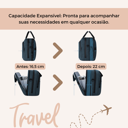 Bolsa para Laptop unissex - 15,6 e 17,3 polegadas - Shop Viagem