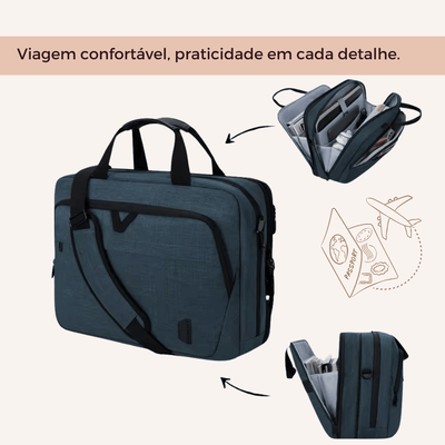 Bolsa para Laptop unissex - 15,6 e 17,3 polegadas - Shop Viagem