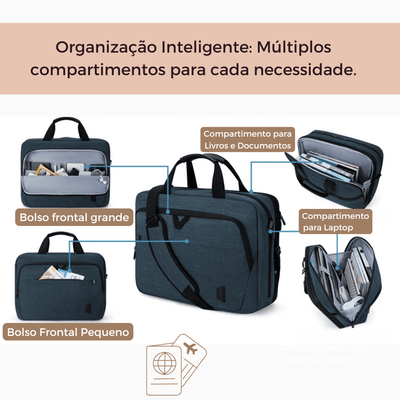 Bolsa para Laptop unissex - 15,6 e 17,3 polegadas - Shop Viagem