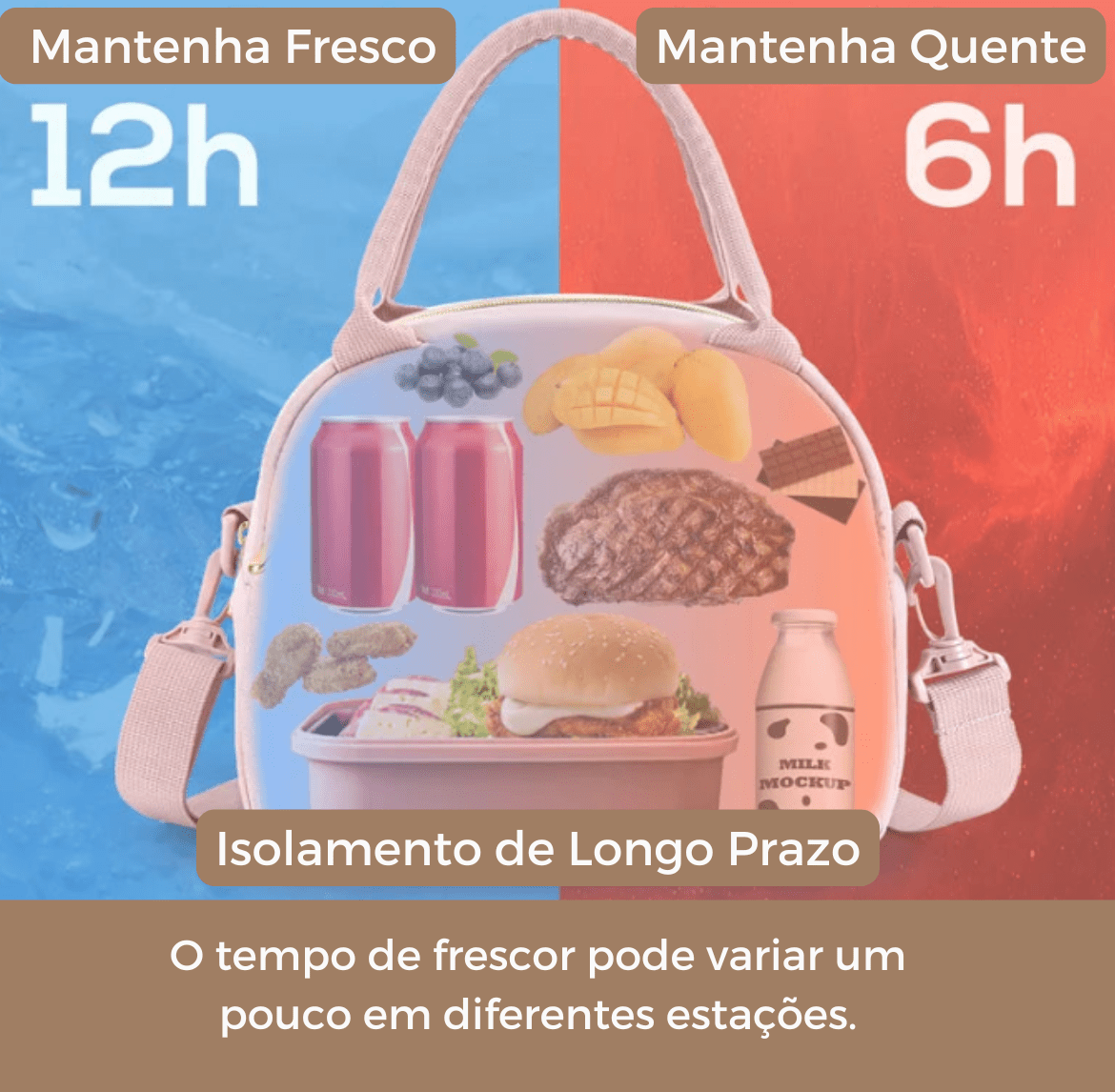Bolsa Térmica Portátil Feminino - Lunch Chic - Shop Viagem