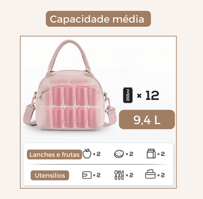 Bolsa Térmica Portátil Feminino - Lunch Chic - Shop Viagem