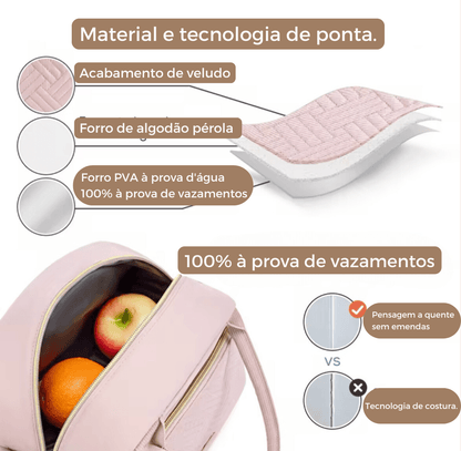 Bolsa Térmica Portátil Feminino - Lunch Chic - Shop Viagem
