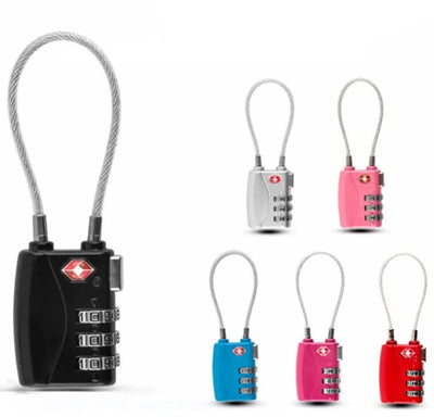 Cadeado de Viagem LockMaster de Cabo de Aço com Senha - Shop Viagem