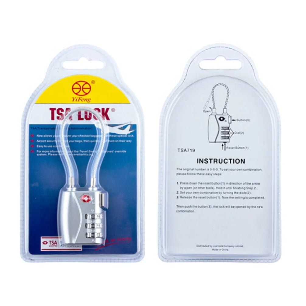 Cadeado de Viagem LockMaster de Cabo de Aço com Senha - Shop Viagem