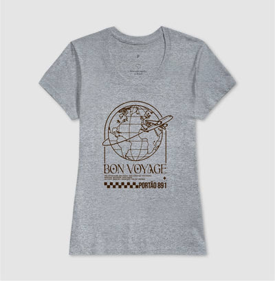Camiseta Bon Voyage – Portão 891 - Shop Viagem