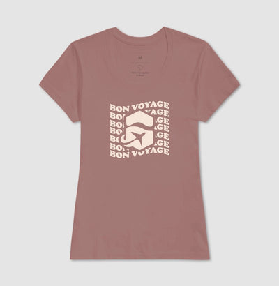 Camiseta Feminina Bon Voyage – Shop Viagem - Shop Viagem