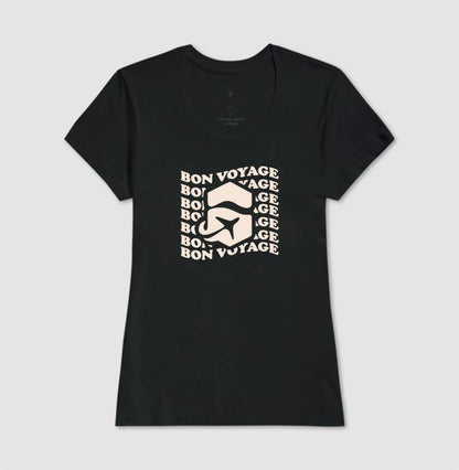 Camiseta Feminina Bon Voyage – Shop Viagem - Shop Viagem
