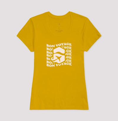 Camiseta Feminina Bon Voyage – Shop Viagem - Shop Viagem