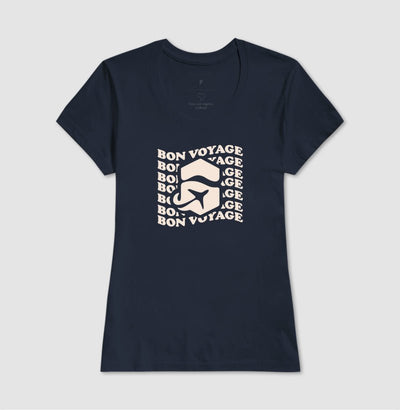 Camiseta Feminina Bon Voyage – Shop Viagem - Shop Viagem