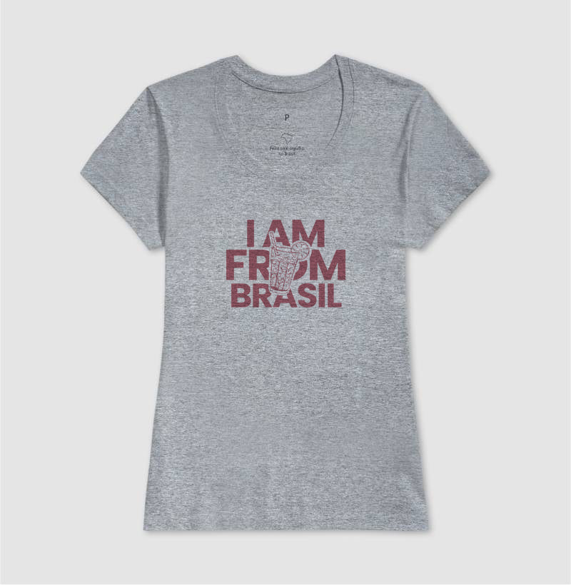 Camiseta Feminina I Am From Brasil - Shop Viagem