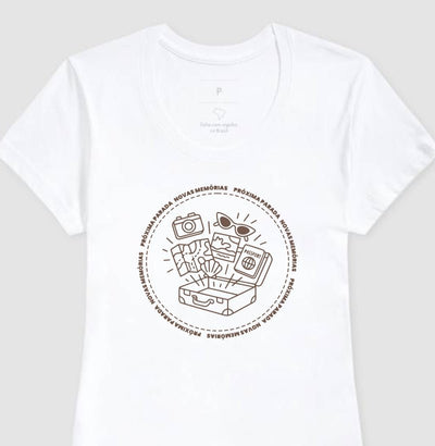 Camiseta Feminina Próxima Parada – Novas Memórias - Shop Viagem