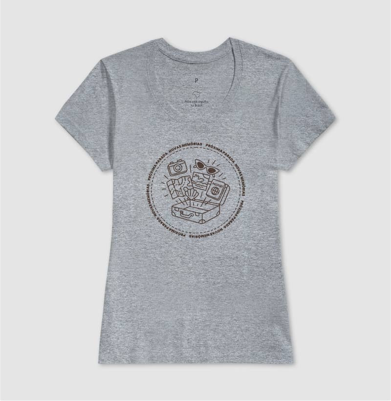 Camiseta Feminina Próxima Parada – Novas Memórias - Shop Viagem