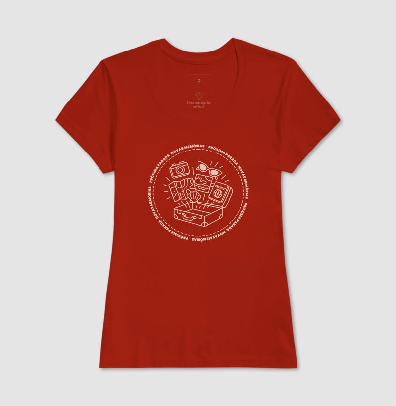 Camiseta Feminina Próxima Parada – Novas Memórias - Shop Viagem