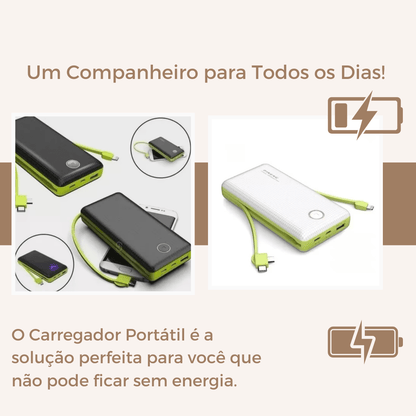 Carregador Portátil Power Bank 20000mah - Shop Viagem