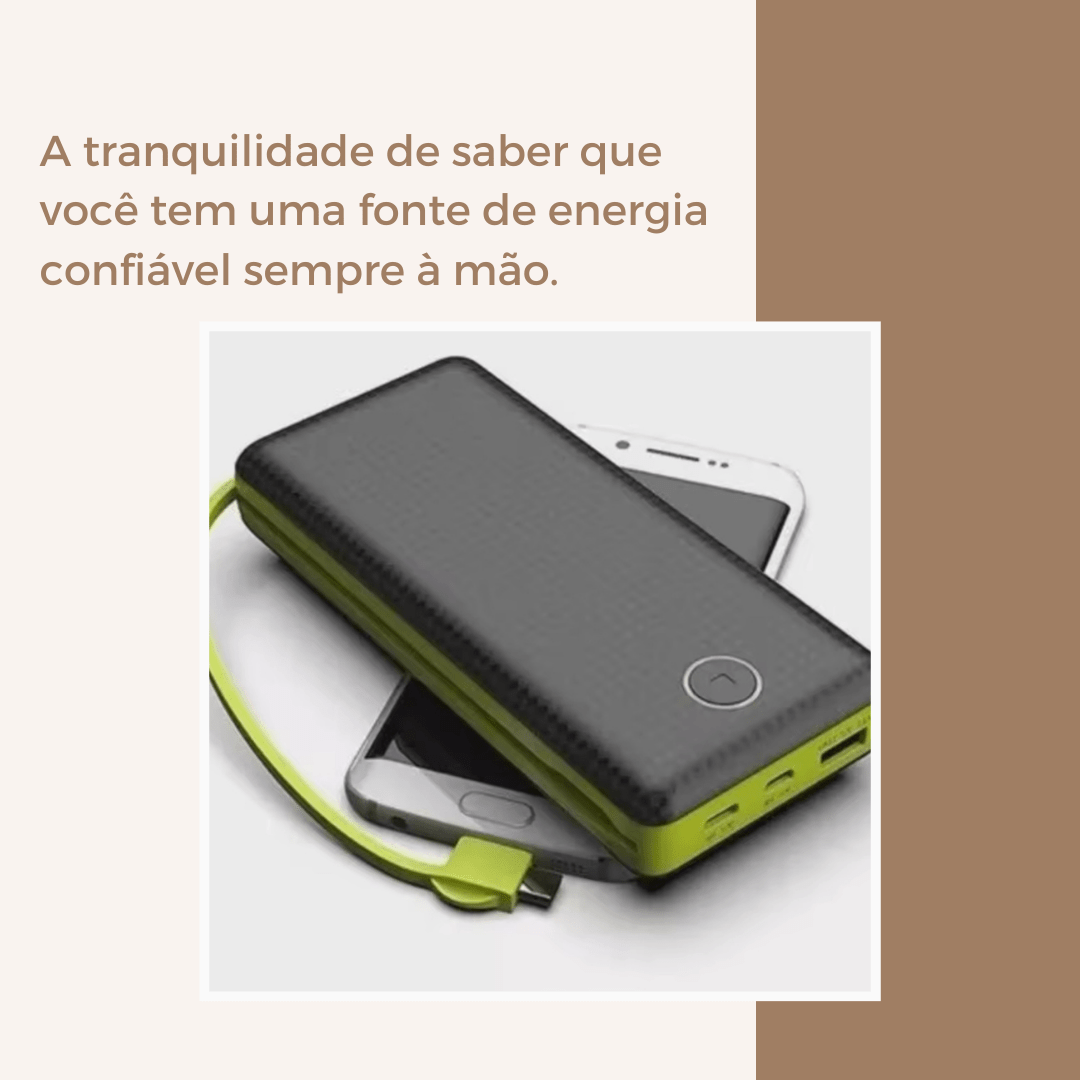 Carregador Portátil Power Bank 20000mah - Shop Viagem